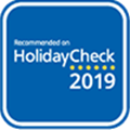 Recommended on HolidayCheck 2019